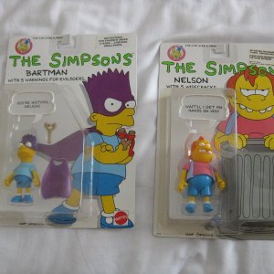 Simpsons 2, Mattel 1990, FULL SET of 7 figures + Boob Tube, MIP.JPG