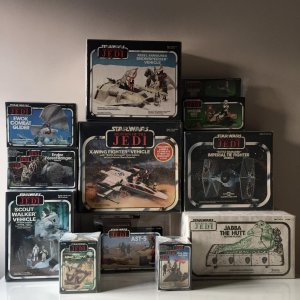 A small selection of my favourite Return of The Jedi Near Mint Unused vehicles.